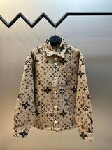 Louis Vuitton LV Jackets Jacquard Wool Lapel Jacket Unisex Autumn Winter New Sports Casual Loose Versatile