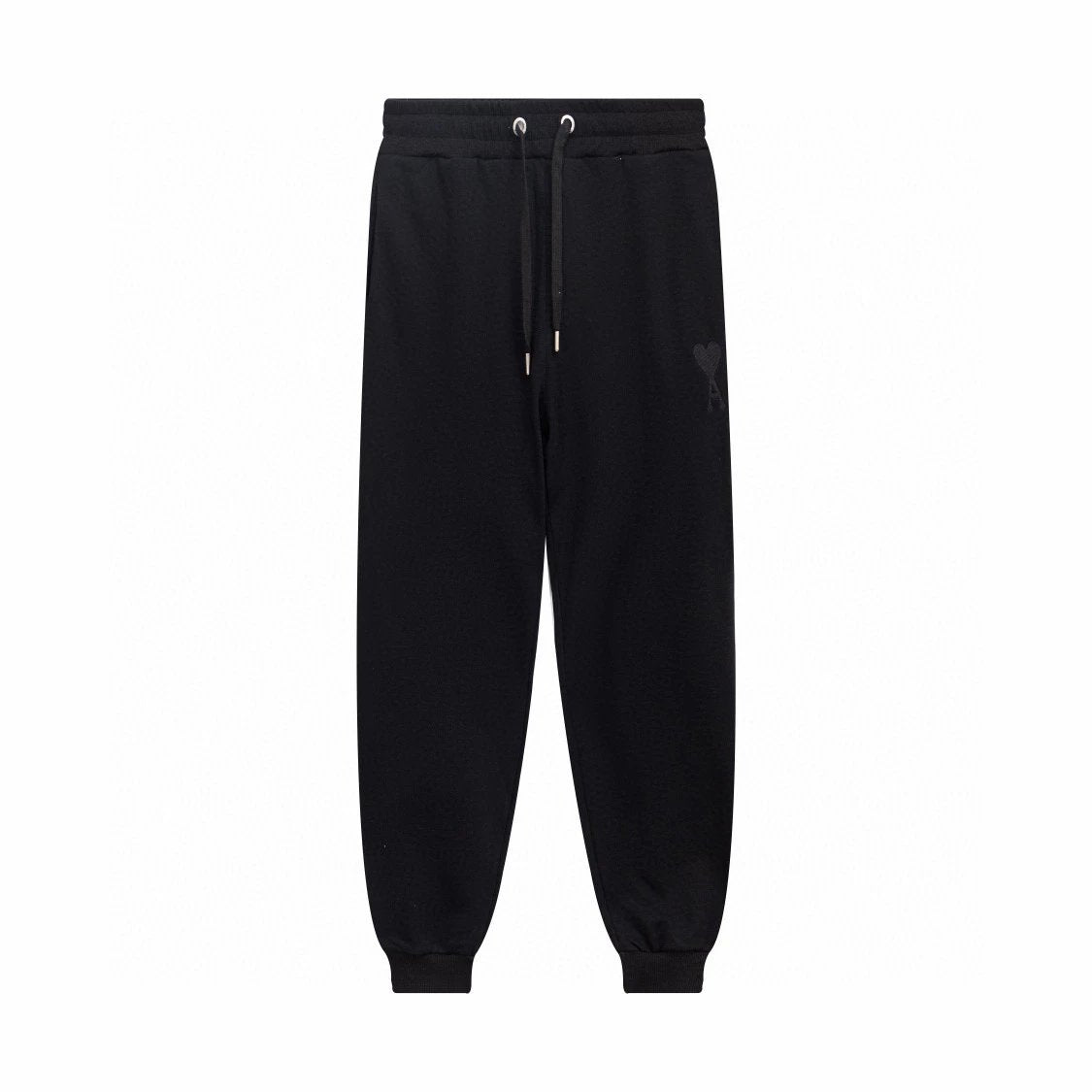 Ami Sweatpants Top Version Embroidered Ankle-Tied Men's and Women's Same Casual Sports Trousers Pants