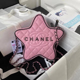 Chanel Women's Bag Top version 【**Original Surrogate Shopping Edition】chane/24C Five-Pointed Star Bag Five-Pointed Star Bag Women's Bag Crossbody Bag Shoulder Bag Chain Bag New New Star Bag VirginieViard Star Bag Middle-Aged Bag AS4579