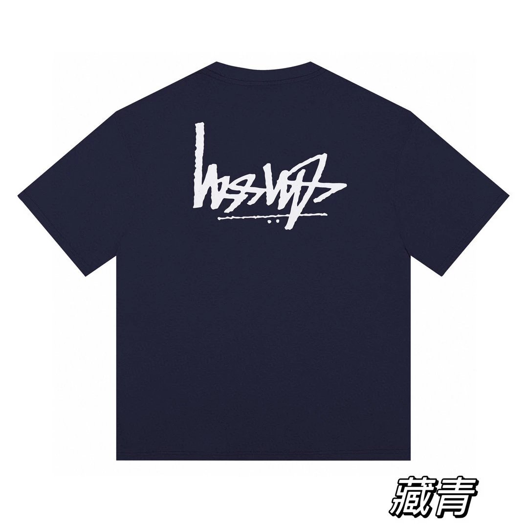 Stussy T-shirt Top Version Fashion Artwork Printed Short Sleeve T T-shirt for Men and Women23Spring New