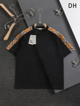 Burberry T-shirt Embroidery on the chest logo round Neck Short Sleeve25ss New pure cotton T Unisex T-Shirt OS Drop Shoulder Loose Fit Base Shirt Top T-Shirt Short Sleeve