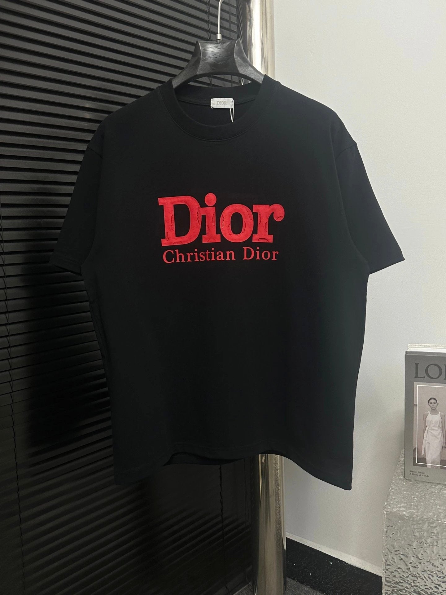Dior T-shirt Chest Burst Letters logo round Neck Short Sleeve25ss New pure cotton T Unisex T-Shirt OS Drop Shoulder Loose Fit Base Shirt Top T-Shirt Short Sleeve