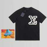 Louis Vuitton LV T-shirt Chest Foam Letter Large Print logo round Neck Short Sleeve25ss New Pure Cotton Unisex Style T T-shirt OS Loose Fit Base Shirt Top Half Sleeve T-Shirt