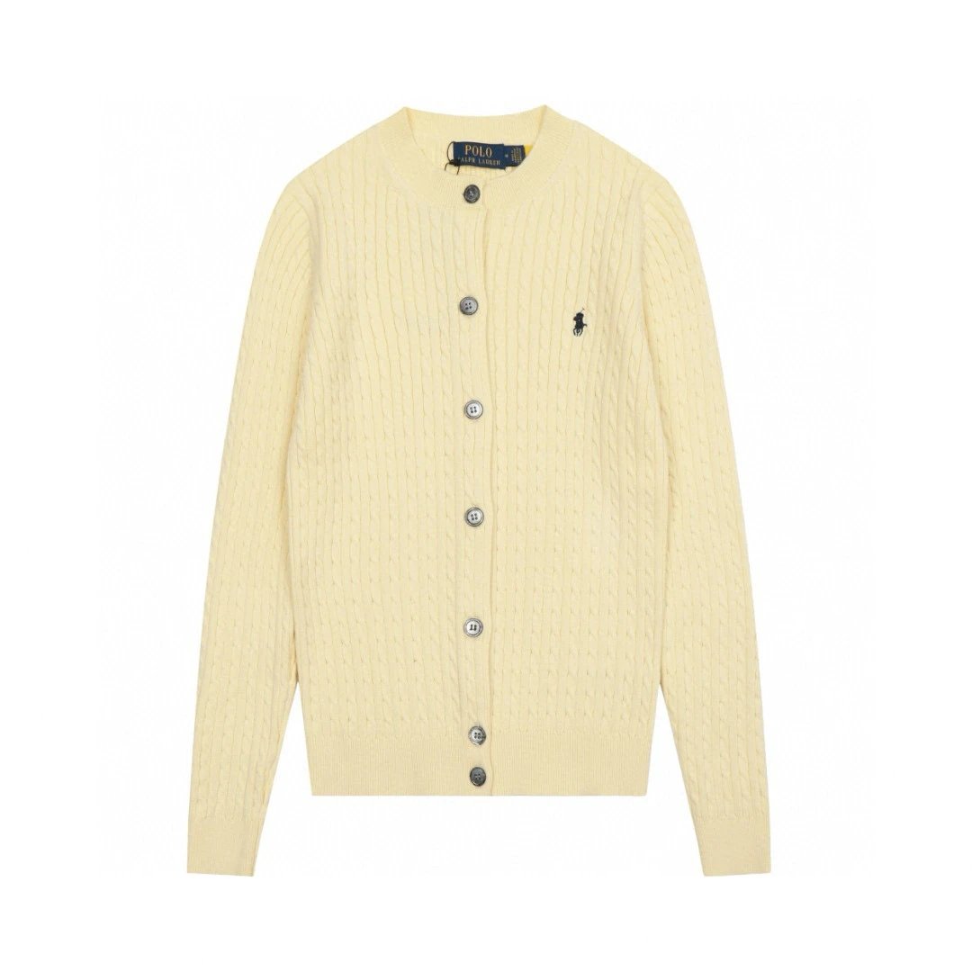 Ralph Lauren Sweater Top Version Standard Fine Twisted Classic Sweater Cardigan Sweater Coat