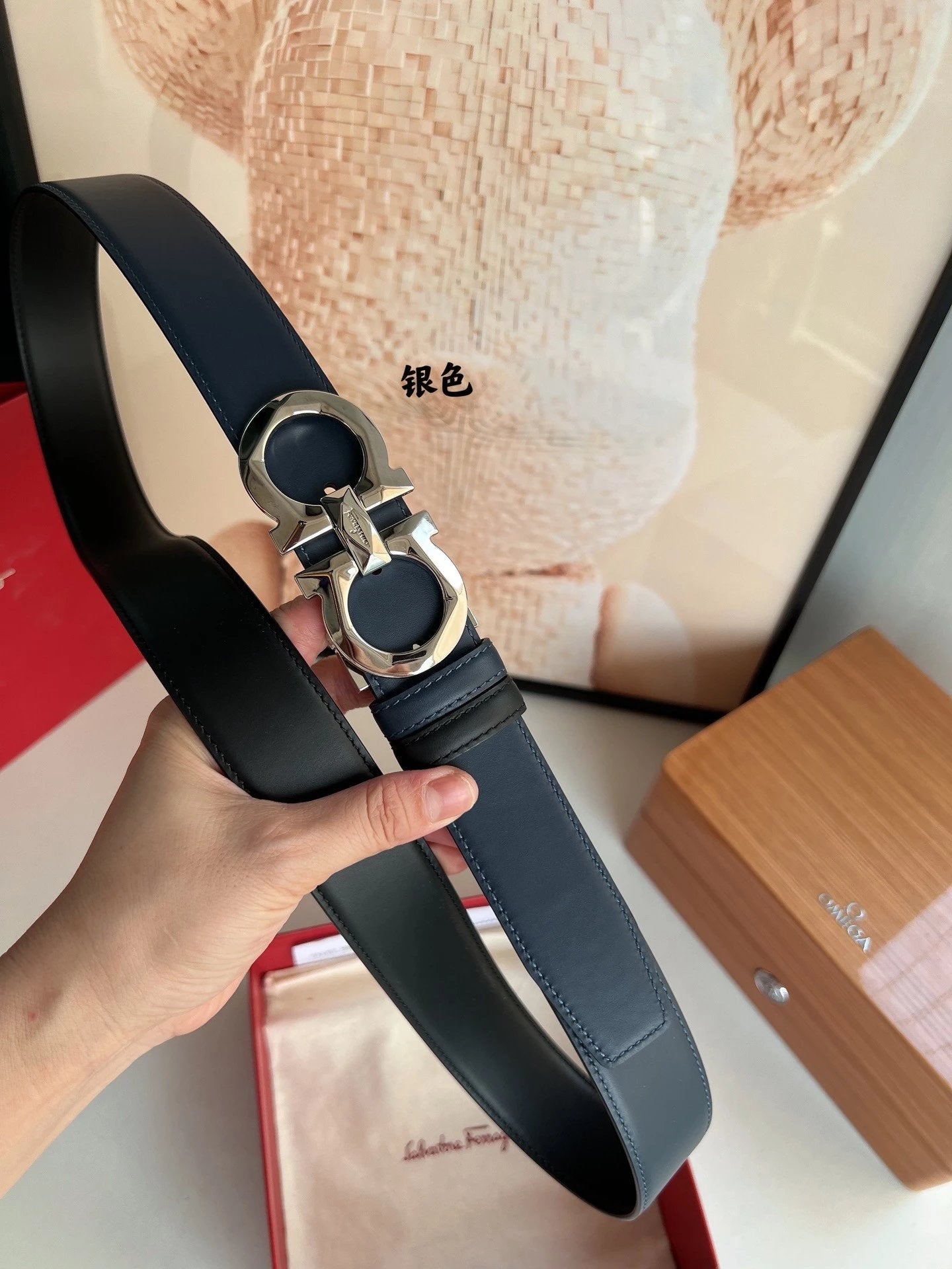 Ferragamo Belt Top version 【Full Package】Belt Width for Men and Women3.5cm Pin Buckle with Chip nfc Anti-Counterfeiting Quality Counter Full Set Packaging Italian Double-Sided Cowhide Matching Boutique Brass Buckle Belt Pants Belt