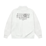 Maison Margiela Hoodie Fleece-Lined Thickened polo Long Sleeve Sweatshirt Base Shirt Jacket Top Fashion Unisex Sports Casual Loose Fit Versatile New Autumn Winter Collection