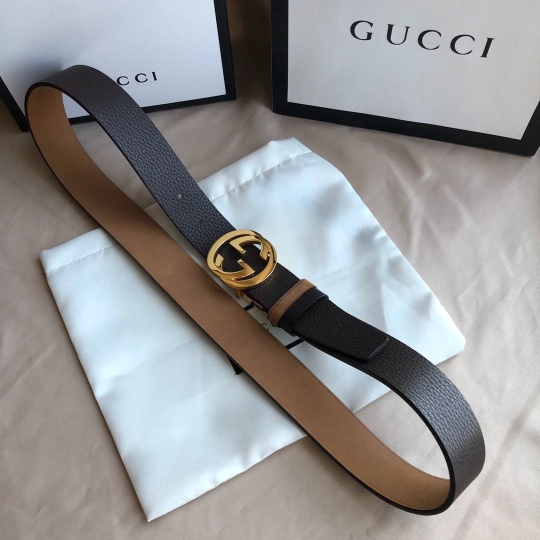 Gucci Belt Top version New Original Single Men's Belt Leather Belt Man Pair g Belt Men's Fashion Casual Original Leather Gujia Belt GG Home Pant Belt Male Gucci Gucci Men's Belt Ferragamo3.5