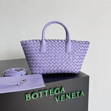 Bottega Veneta Women's Bag Top version 【Surrogate Shopping Edition】New Arrival MiniCabat Limited Mini Basket Tote Cabat Woven Bag Portable Shopping Basket Bag Woven Vegetable Basket New Woven Shopping Basket Bag Treasure Dish Jia Woven Oversized Shopping