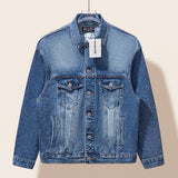 Balenciaga Jackets Embroidered Denim Jacket Oversize Loose Fit Jacket Unisex