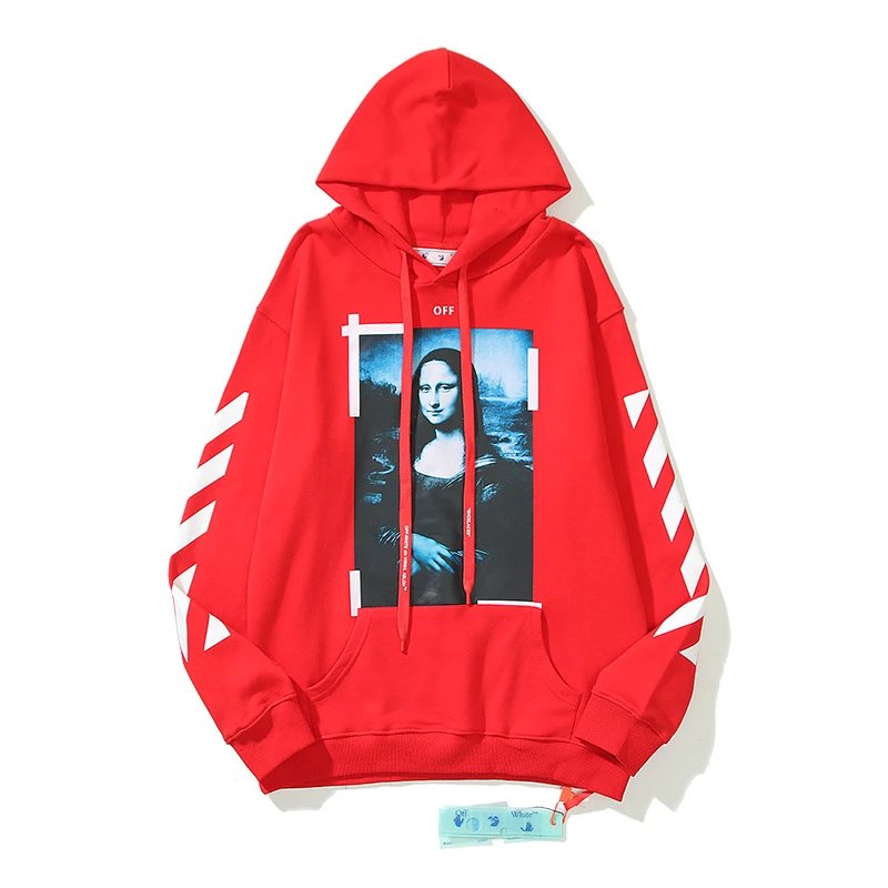 OFF-White Hoodie Cotton Terry Pullover Hoodie Loose Sweater-CY