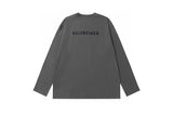 Balenciaga Hoodie Classic Letter Embroidery Crewneck Sweatshirt Long Sleeve Base Shirt Outerwear Trendy Unisex Sports Casual Loose Fit Versatile Autumn Winter New Arrival