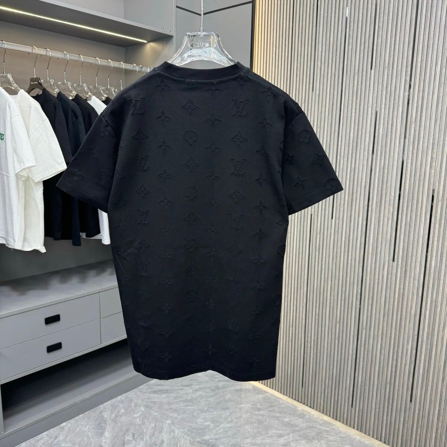 Louis Vuitton LV T-shirt 25ss New pure cotton T Unisex T-Shirt OS Drop Shoulder Loose Fit Base Shirt Top T-Shirt Short Sleeve