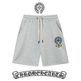 Chrome Hearts Shorts Brand Logo Printing logo Five-point Shorts25ss New Drawstring Casual Summer Pants5Two-in-One Casual Sweatpants for Men and Women, Pure Cotton Joggers