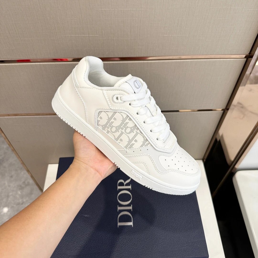 Dior Shoes Men's Shoes2024New Sports Casual Shoes Classic Low-Top Women's Shoes Lace up round Toe Couple Sneakers