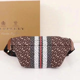 Burberry Women's Bag Top version Version Men's and Women's Bags80101441Black Medium Logo Letter logo Unisex Waist Bag Men's Crossbody Chest Bag Backpack Shoulder Bag Original Single Famous Brand Bag