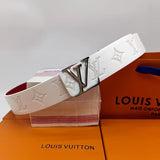 Louis Vuitton LV Belt Belt Men's Graffiti Casual All-Matching Men's Smart Guy Belt Trendy Brand Pant Belt Young Student Pants Belt