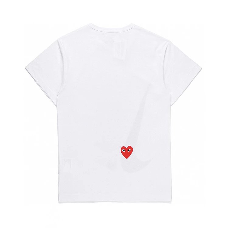 Rei Kawakubo T-shirt Top Version Japanese Classic Embroidery Love T T-shirt Men and Women Couple Casual round Neck Short Sleeves Fashion Brand