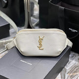 YSL Women's Bag Top version 【Super Original Leather】Classic CLASSIC Caviar Leather Pocket&Chest Bag Men's Shoulder Bag Messenger Bag Women's Bag Small Bag Mobile Phone Bag Storage Bag Waist Bag