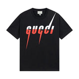 Gucci T-shirt Layered Color Letter Print Round Neck Short Sleeve25ss New pure cotton T Unisex T-Shirt OS Loose Fit Base Shirt Top Half Sleeve T-Shirt