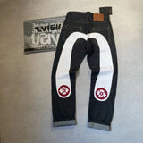 Evisu Jeans Fashion Y2Retro Hip Hop Jeans