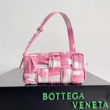 Bottega Veneta Women's Bag Top version Original Genuine Goods Leather Yang Mi Brick Underarm bag2022New Original Surrogate Shopping-Grade Large Plaid Woven Soft Lambskin Shoulder Bag Underarm Bag BRICKCASSETTE Underarm Bag Handbag Women's Bag