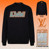 Louis Vuitton LV Hoodie Three-dimensional Chest logo Round Neck Sweatshirt Long Sleeve Base Shirt Jacket Top Fashion Unisex Sports Casual OS Loose Fit Versatile New Autumn Winter Collection