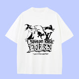 Louis Vuitton LV T-shirt Wizard Slogan Print on Chest logo round Neck Short Sleeve25ss New Pure Cotton Unisex Style T T-shirt OS Loose Fit Base Shirt Half Sleeve T-Shirt Top Half Sleeve