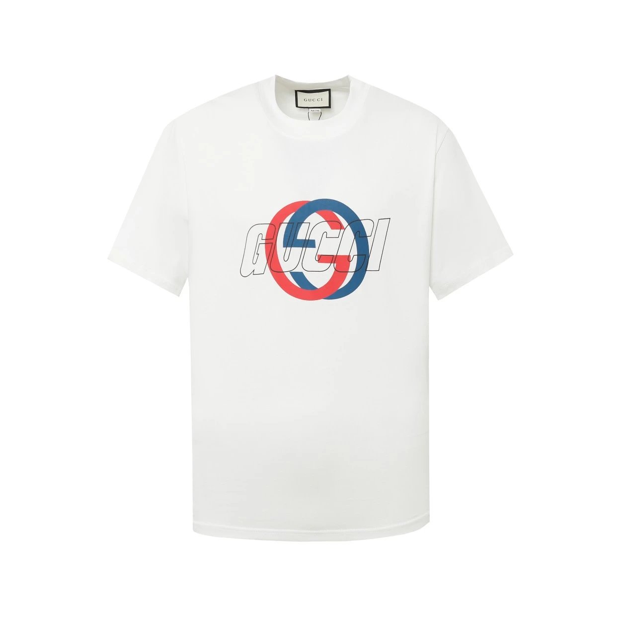 Gucci T-shirt 2024Year of the Dragon Series Double G Letter Print Crew Neck Short Sleeve Pure Cotton T T-shirt OS Loose Fit Unisex Summer New Casual Base Shirt Simple T-Shirt