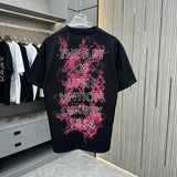 Louis Vuitton LV T-shirt Backside Alphabet Number Dot Print logo round Neck Short Sleeve25ss New pure cotton T Unisex T-Shirt OS Loose Fit Base Shirt Top Half Sleeve T-Shirt