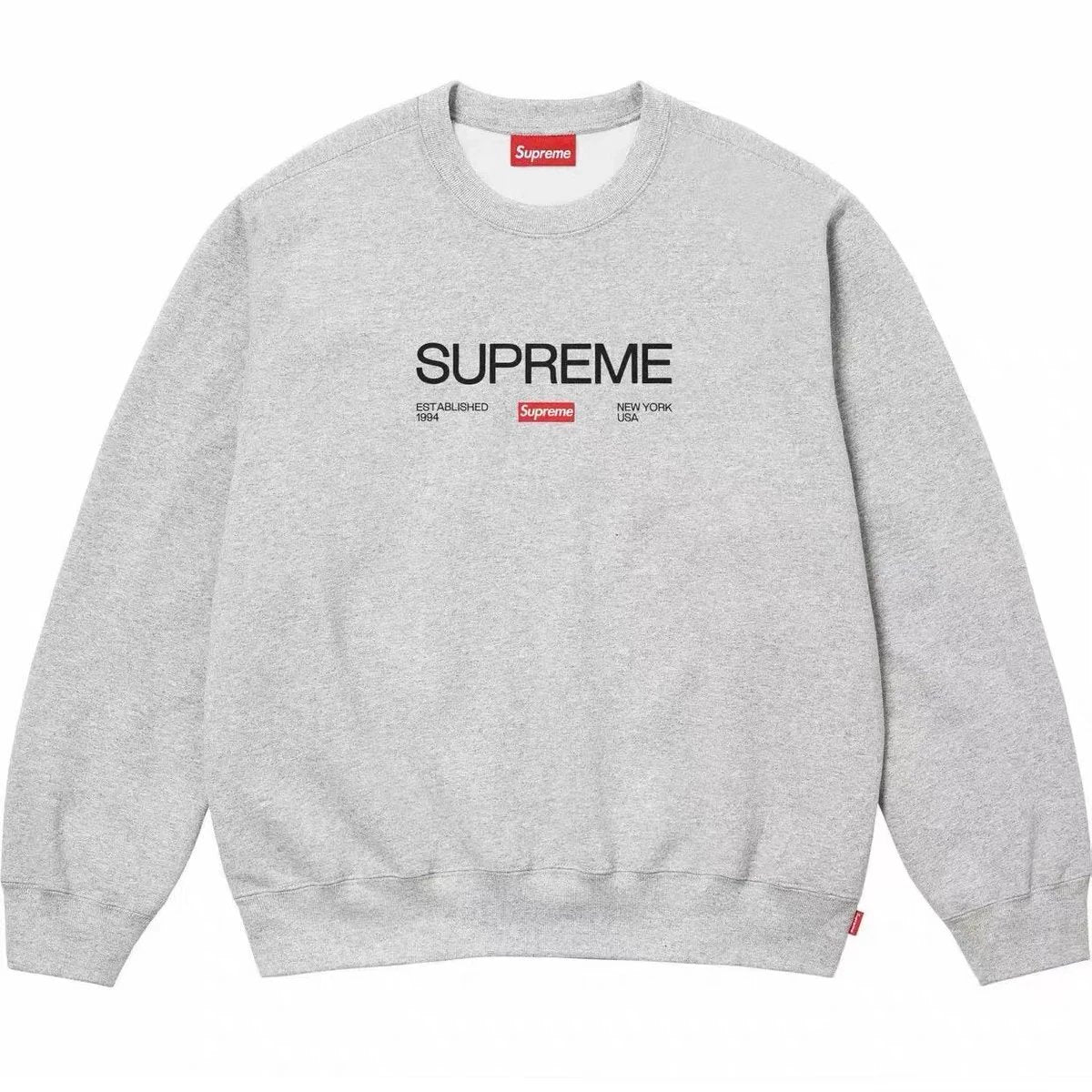 Supreme Hoodie Top Version1994Letters logo round Neck Pullover and Fleece Sweater Autumn and Winter Couple Style