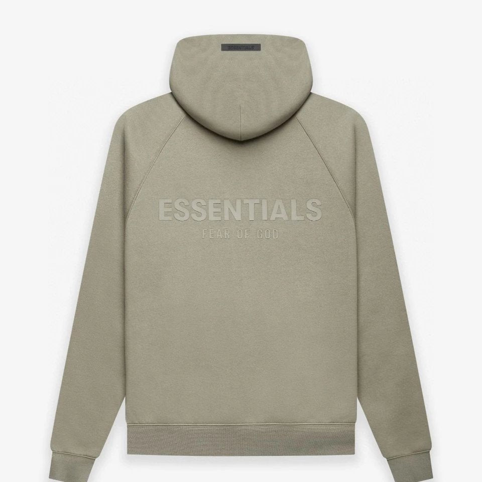 ESSENTIALS Hoodie Top Version Double Line Hooded Sweater Back Stereo Word Silicone High Street Fleece-lined Hoodie