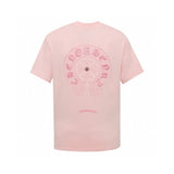 Chrome Hearts T-shirt Heavy Embroidery Sanskrit Horse Hoof Label Round Neck Short Sleeve25ss New Pure Cotton Unisex Style T T-shirt OS Loose Fit Base Shirt Short Sleeve T-Shirt Top