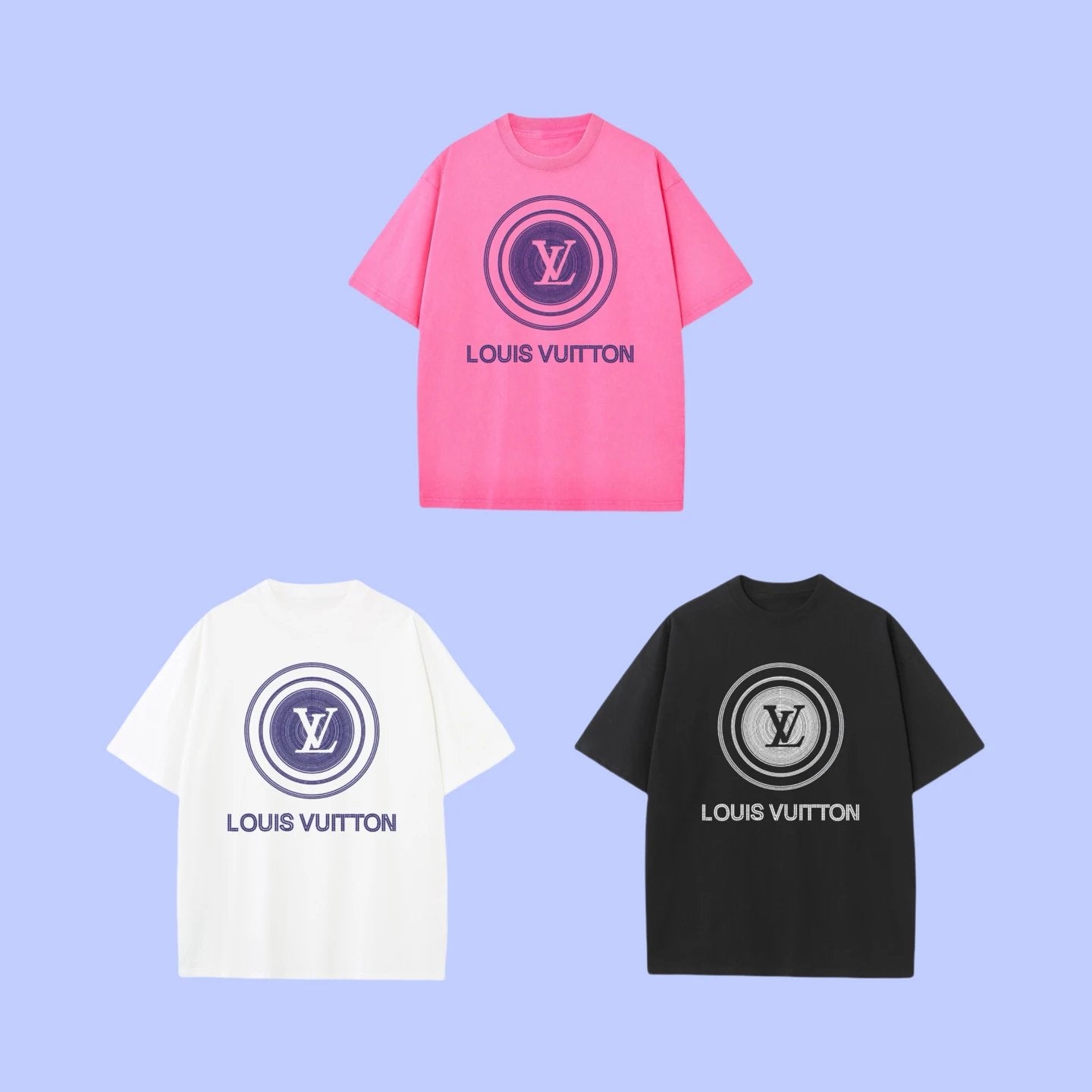 Louis Vuitton LV T-shirt Chest Brand Logo Print logo round Neck Short Sleeve25ss New Pure Cotton Unisex Style T T-shirt OS Loose Fit Base Shirt Half Sleeve T-Shirt Top Half Sleeve