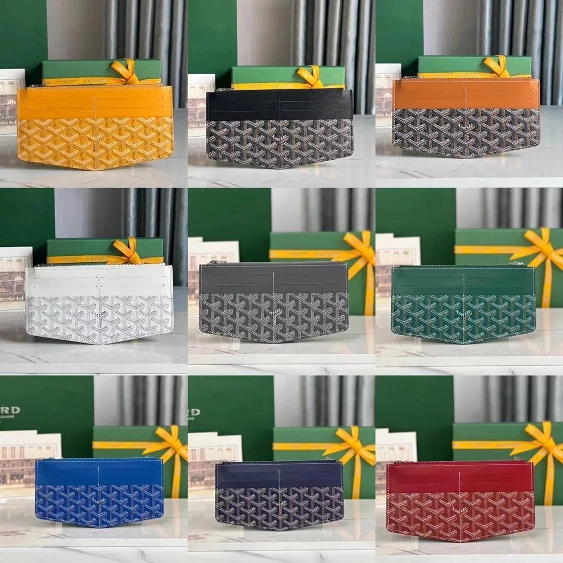 Goyard Bag Top version Version Loulse Card Holder Coin Purse New Men's and Women's Card Clamp Clutch Wallet