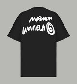 Maison Margiela T-shirt Front Graffiti Letter and Number Print logo round Neck Short Sleeve25ss New pure cotton T Unisex T-Shirt OS Drop Shoulder Loose Fit Base Shirt Top T-Shirt Short Sleeve