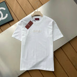 Gucci T-shirt Chest Letter Patch logo round Neck Short Sleeve25ss New Pure Cotton Unisex Style T T-shirt OS Loose Fit Base Shirt Half Sleeve T-Shirt Top Half Sleeve
