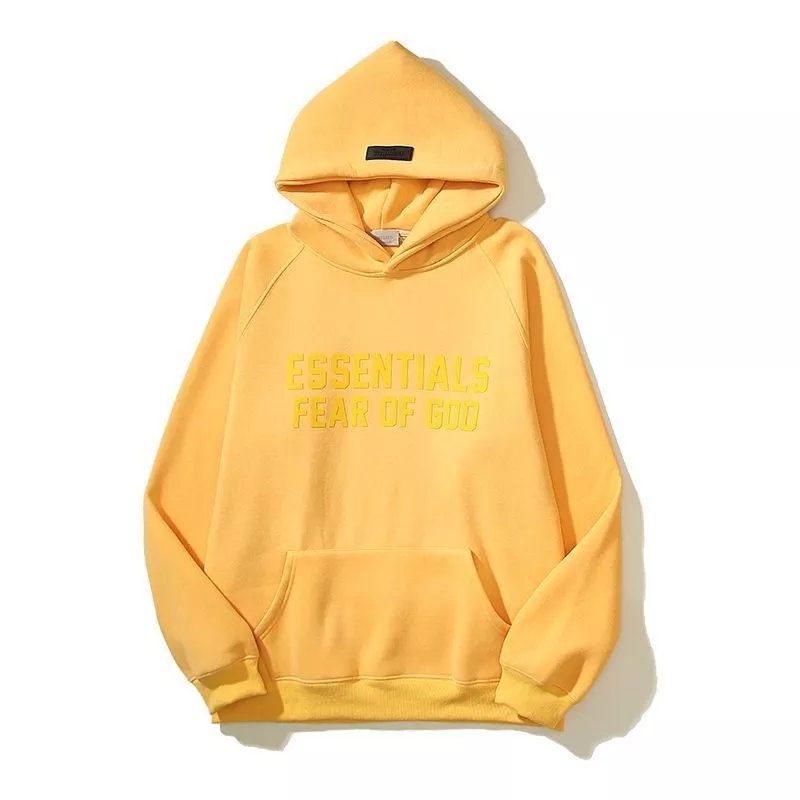 ESSENTIALS Hoodie American High Street Eighth Season Loose Casual Adhesive Hooded Fleece Lined Sweater Autumn and Winter Men