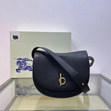 Burberry Women's Bag Top version 【Super Original High Version】Same Style Ring as Gianna Jun Plaid24New RockingHorse Handbag Women's Bag New Selenodont Bag Hobos Crossbody Shoulder Bag