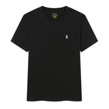 Ralph Lauren T-shirt D77Summer New Cotton round Neck Short Sleeve Men T T-shirt Solid Color Casual Fashion Half Sleeve Bottoming Shirt-CY