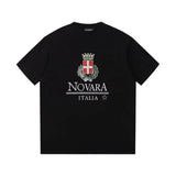 Balenciaga T-shirt Crown Print with Wheat Ears on the Chest logo round Neck Short Sleeve25ss New pure cotton T Unisex T-Shirt OS Drop Shoulder Loose Fit Base Shirt Top T-Shirt Short Sleeve