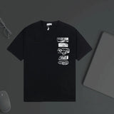 Dior T-shirt Black and white letter print on the chest logo round Neck Short Sleeve25ss New Pure Cotton Unisex Style T T-shirt OS Loose Fit Base Shirt Half Sleeve T-Shirt Top Half Sleeve