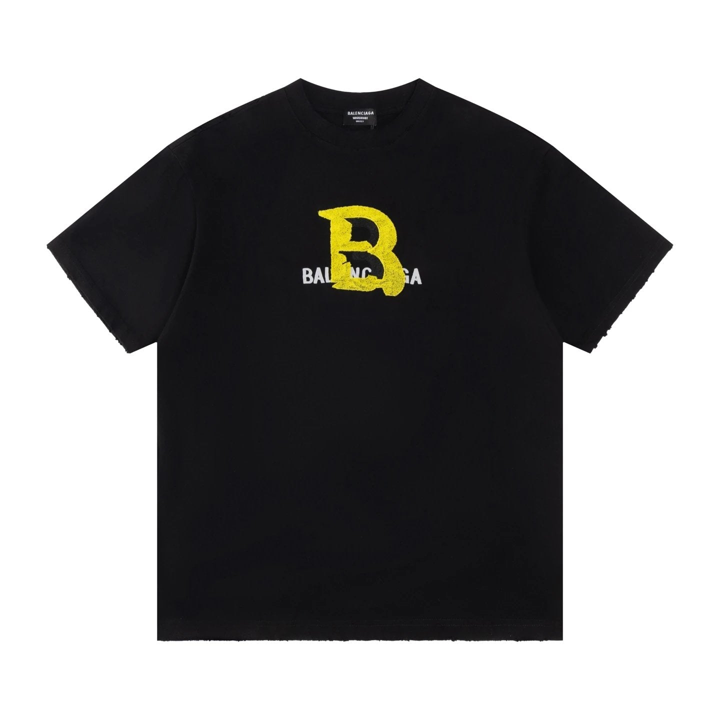 Balenciaga T-shirt Large chest B Letter Embroidery logo round Neck Short Sleeve25ss New Pure Cotton Unisex Style T T-shirt OS Loose Fit Base Shirt Top Half Sleeve T-Shirt
