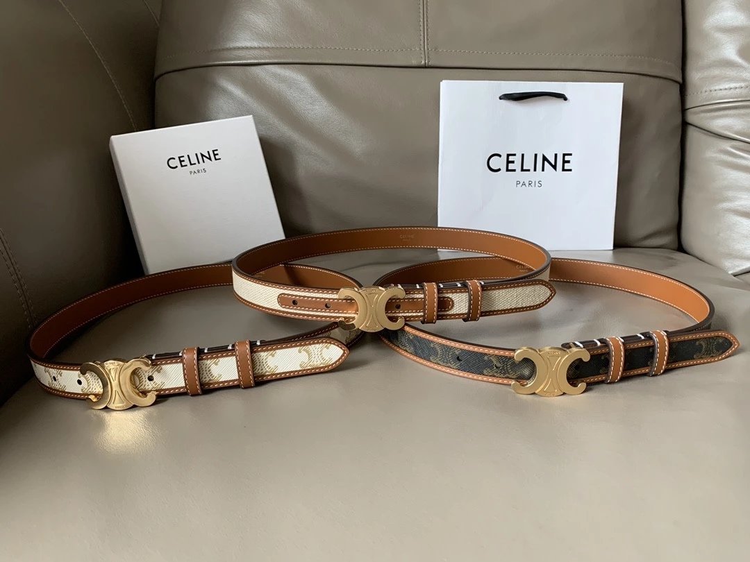 Celine Belt Top version Goods Belt Belt Female Arc De Triomphe Belt Arc De Triomphe Belt Black Retro Hair Style Belt Bright Gold Head Belt Belt Double-Sided Belt Women's Belt Women's Belt Belt Women's Belt2.5Belt Women's Belt Belt