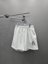 Balenciaga Shorts Flame Shorts Five-Point Shorts25ss New Heavy Drawstring American Style Casual Summer Pants5Two-in-One Casual Sweatpants for Men and Women, Pure Cotton Joggers