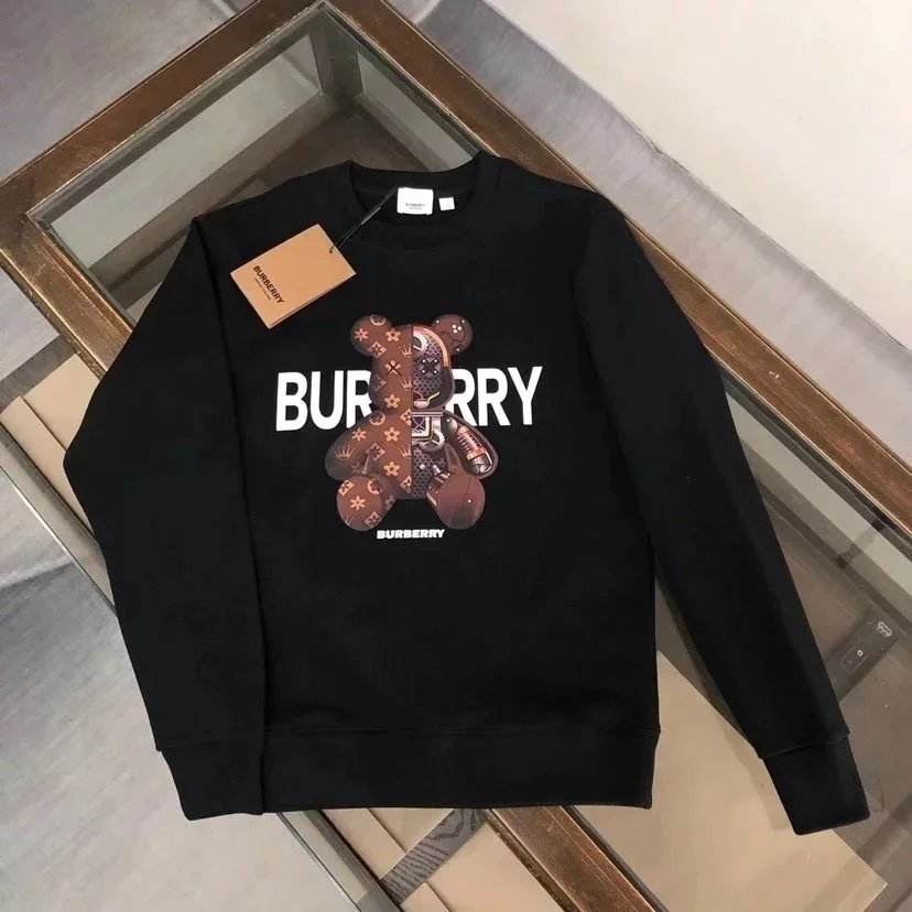 Burberry Hoodie New Autumn Versatile round Neck Sweater BY