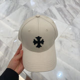 Chrome Hearts Hat logo Baseball Cap Sunshade Sun Protection Duckbill Cap Slimming Face Curved Brim Versatile Large Head Circumference Sports Hat Unisex Couple Style
