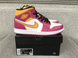 Air Jordan 1 Mid shoes New All-Match Trendy Men's Casual Sports Shoes