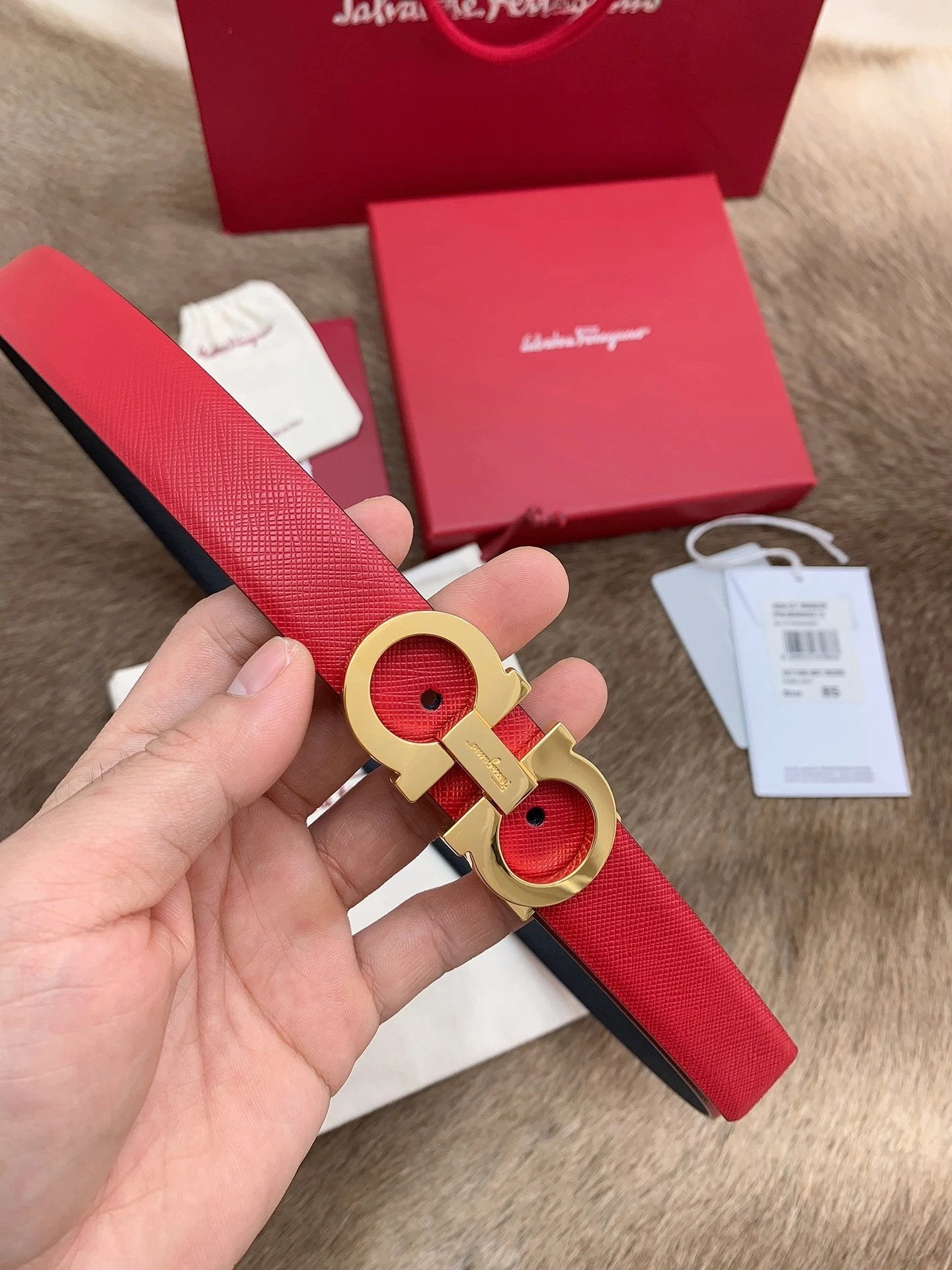 Ferragamo Belt Top version 【Full Package】Women's Belt Width2.5cm with Chip nfc Anti-Counterfeiting Quality Counter Full Set Packaging Italian Double-Sided Cowhide Matching Boutique Brass Buckle Length Can Be Cut by Yourself Counter Belt Fashion All-Match