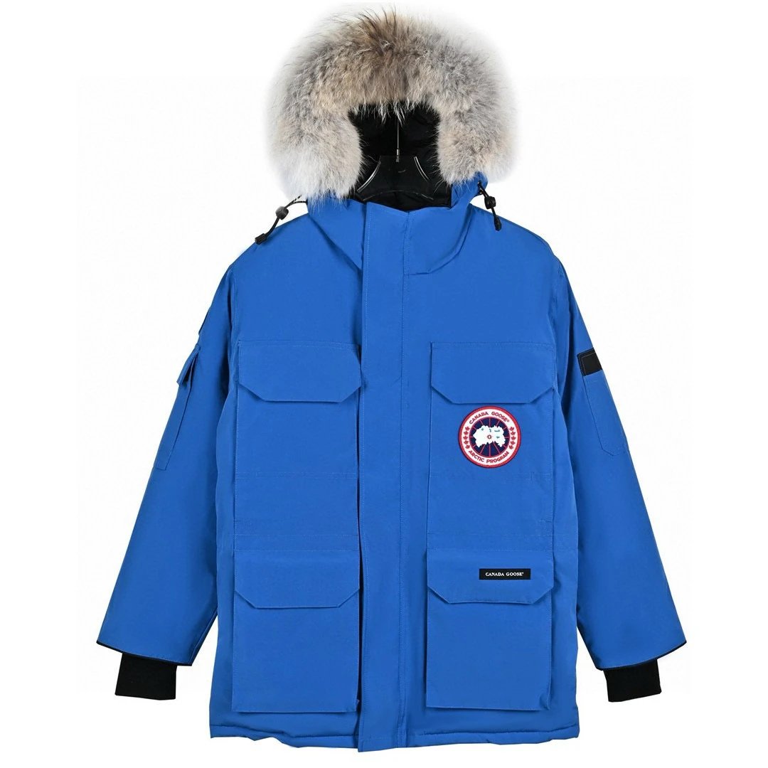 Canada Goose Down Jacket Top Version08Parka Couple Workwear down Jacket Men's and Women's Mid-Length2024Winter Ski Suit