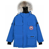 Canada Goose Down Jacket Top Version08Parka Couple Workwear down Jacket Men's and Women's Mid-Length2024Winter Ski Suit